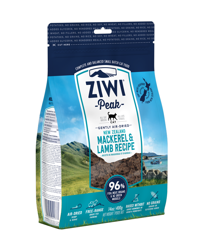 ZiwiPeak KAT, Mackerel & Lamb, 400 gr, air dried